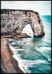 Plakat klif Etretat