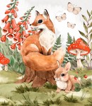 Próbka tapety forest family