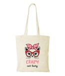 Torba bawełniana crazy cat lady