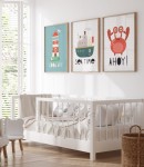 Zestaw plakatów morski klimat