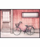 Plakat Różowy rower