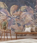 Fototapeta malowane tropikalne liście