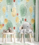 Tapeta abstrakcyjne plamy i kropki