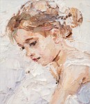 Próbka tapety a little cute girl