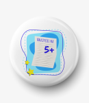 Button nauczyciel na 5