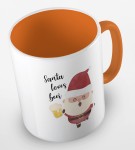 Kubek Santa loves beer