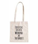 Torba bawełniana first five days