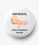 Button gratulacje z okazji narodzin dziecka