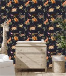 Tapeta zwierzęta leśne i rośliny