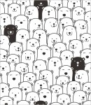 Próbka fototapety stado niedźwiadków