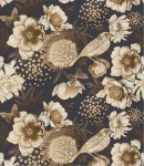 Próbka tapety ptaki i motyle wśród peonii