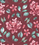 Próbka tapety taniec czerwonych kwiatów