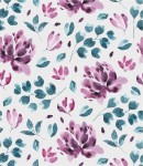 Próbka tapety taniec fioletowych kwiatów