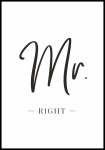 Plakat mr. Right