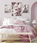 Zestaw plakatów kwitnące drzewa