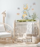 Naklejka szarozielony dinozaur tyranozaur