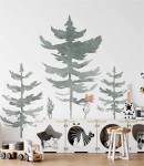 Naklejka na ścianę choinki 3 szt.