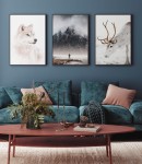 Zestaw plakatów zimowa natura