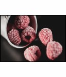 Plakat mrożone maliny