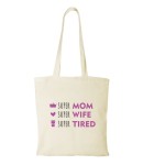 Torba bawełniana super mom wife tired