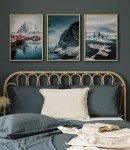 Zestaw plakatów norweska wieś