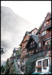 Plakat domy w Hallstatt