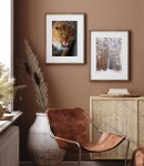 Zestaw plakatów oprószone śniegiem