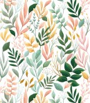 Próbka tapety kolorowe liście