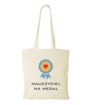 Torba bawełniana nauczyciel na medal