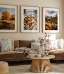 Zestaw plakatów jesienny klimat