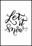 Plakat let it snow 01