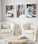 Zestaw plakatów brąz z dodatkiem bieli