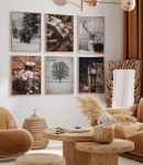 Zestaw plakatów klimat zimy