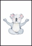 Plakat Medytujący koala