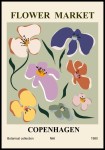 Plakat flower market Copenhagen