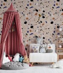 Tapeta beige terrazzo
