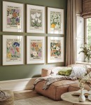 Zestaw plakatów flower market gallery