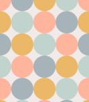 Próbka tapety pastelowe okręgi