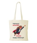 Torba bawełniana bohaterka mojej edukacji