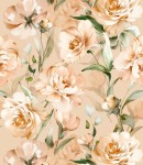 Próbka tapety garden flowers pattern