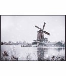 Plakat samotny wiatrak