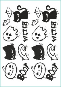 Tatuaże tymczasowe wzory na Halloween pisane sprayem 01