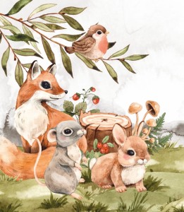 Próbka tapety forest animals