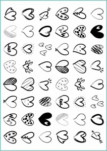 Tatuaże tymczasowe symbole miłości