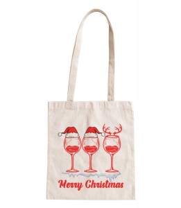 Torba bawełniana świąteczne wino