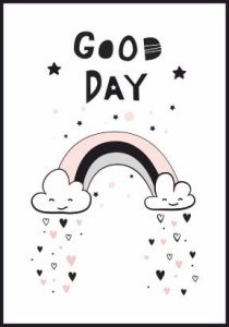 Plakat Tęcza "Good day"