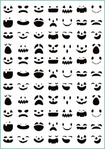 Tatuaże tymczasowe twarz latarni z dyni