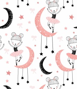 Tapeta tańcząca baletnica