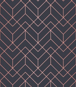 Próbka tapety różowe linie