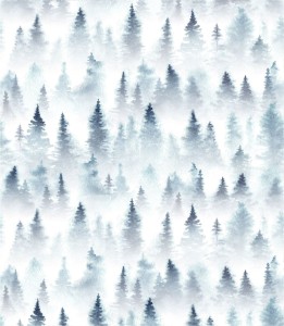 Próbka tapety las świerkowy